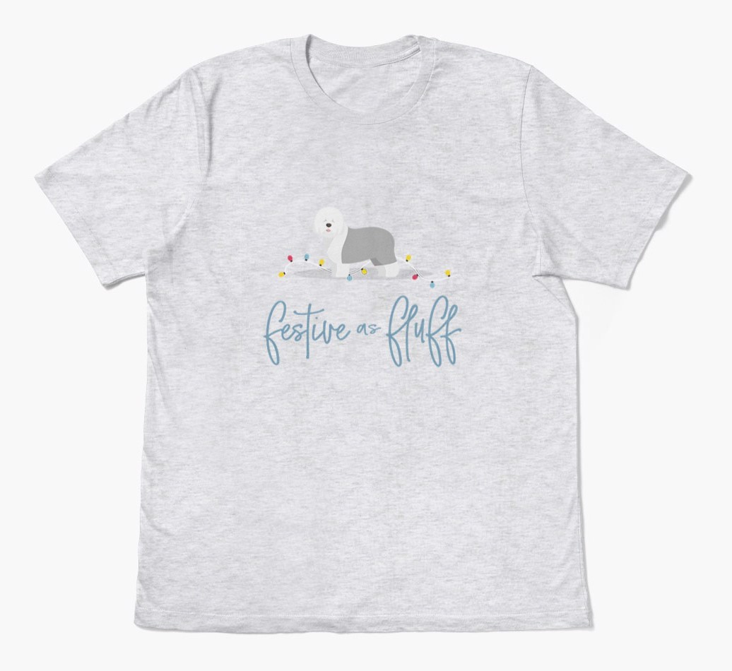 'Festive As Fluff' - Personalised {breedFullName} Adult T-Shirt