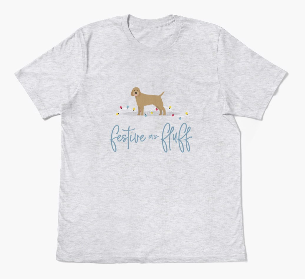 'Festive As Fluff' - Personalized {breedFullName} Adult T-Shirt