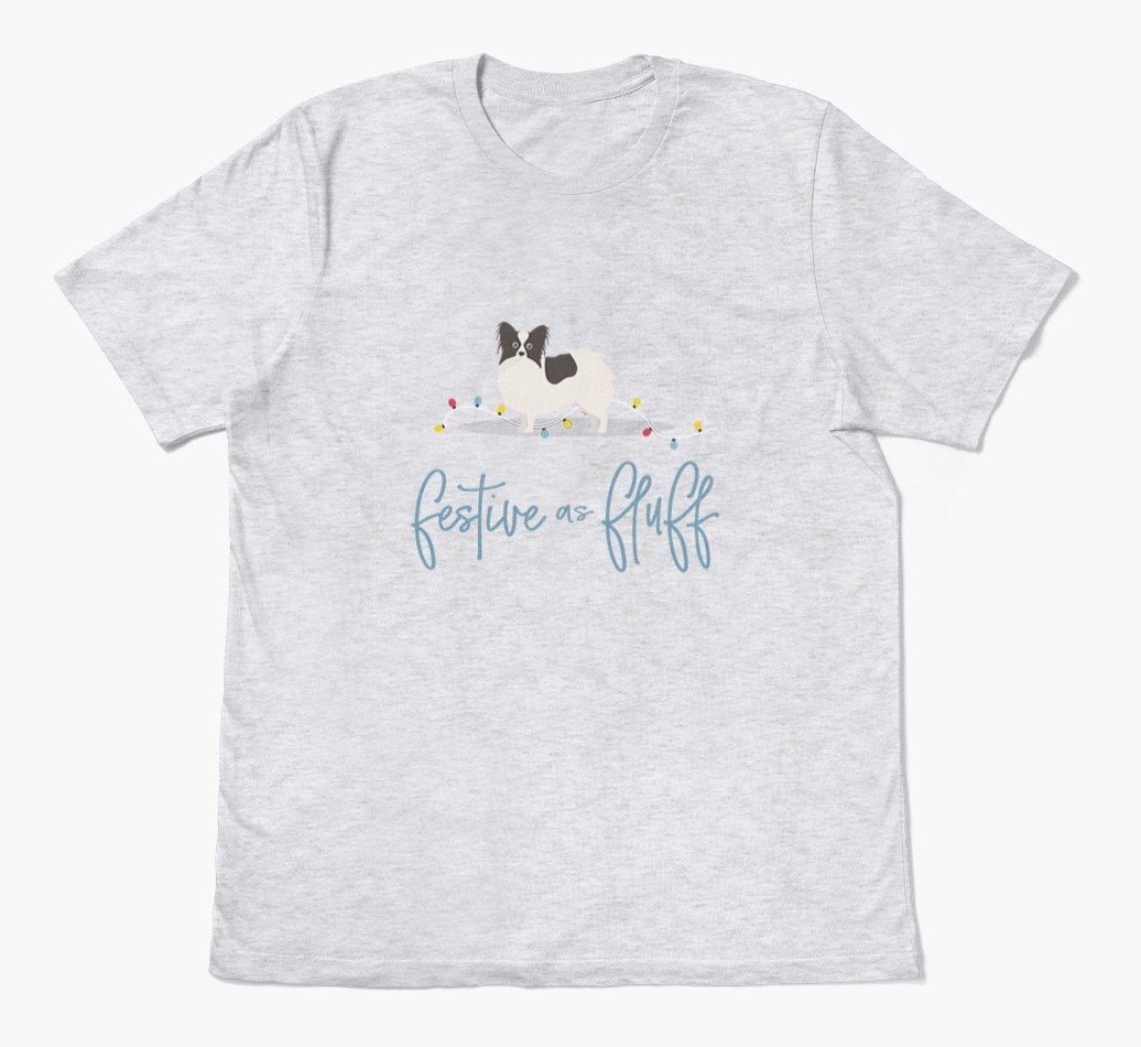 'Festive As Fluff' - Personalized {breedFullName} Adult T-Shirt