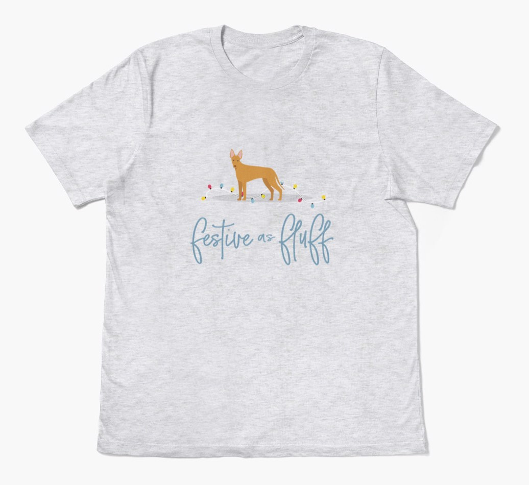 'Festive As Fluff' - Personalized {breedFullName} Adult T-Shirt