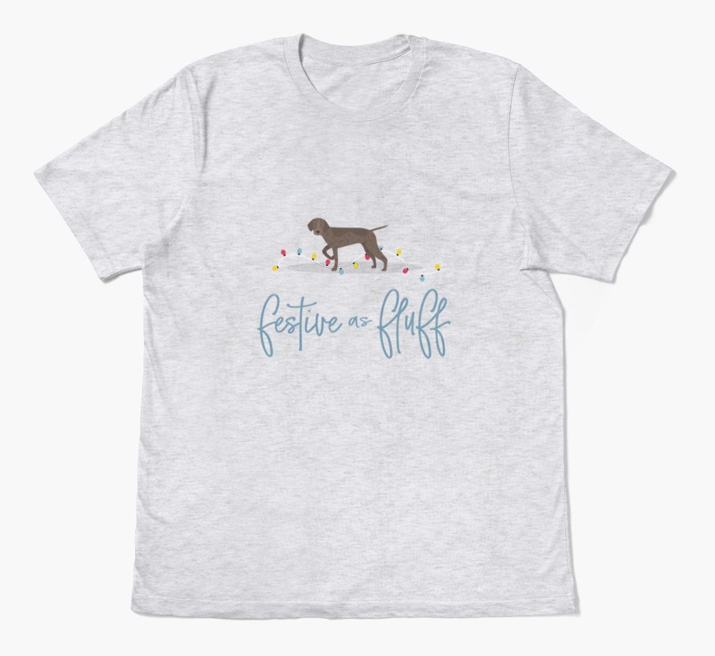 'Festive As Fluff' - Personalized {breedFullName} Adult T-Shirt