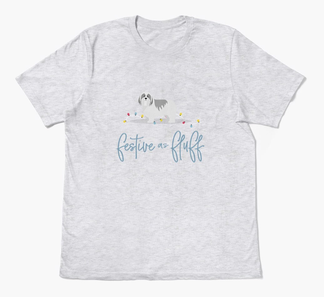 'Festive As Fluff' - Personalized {breedFullName} Adult T-Shirt