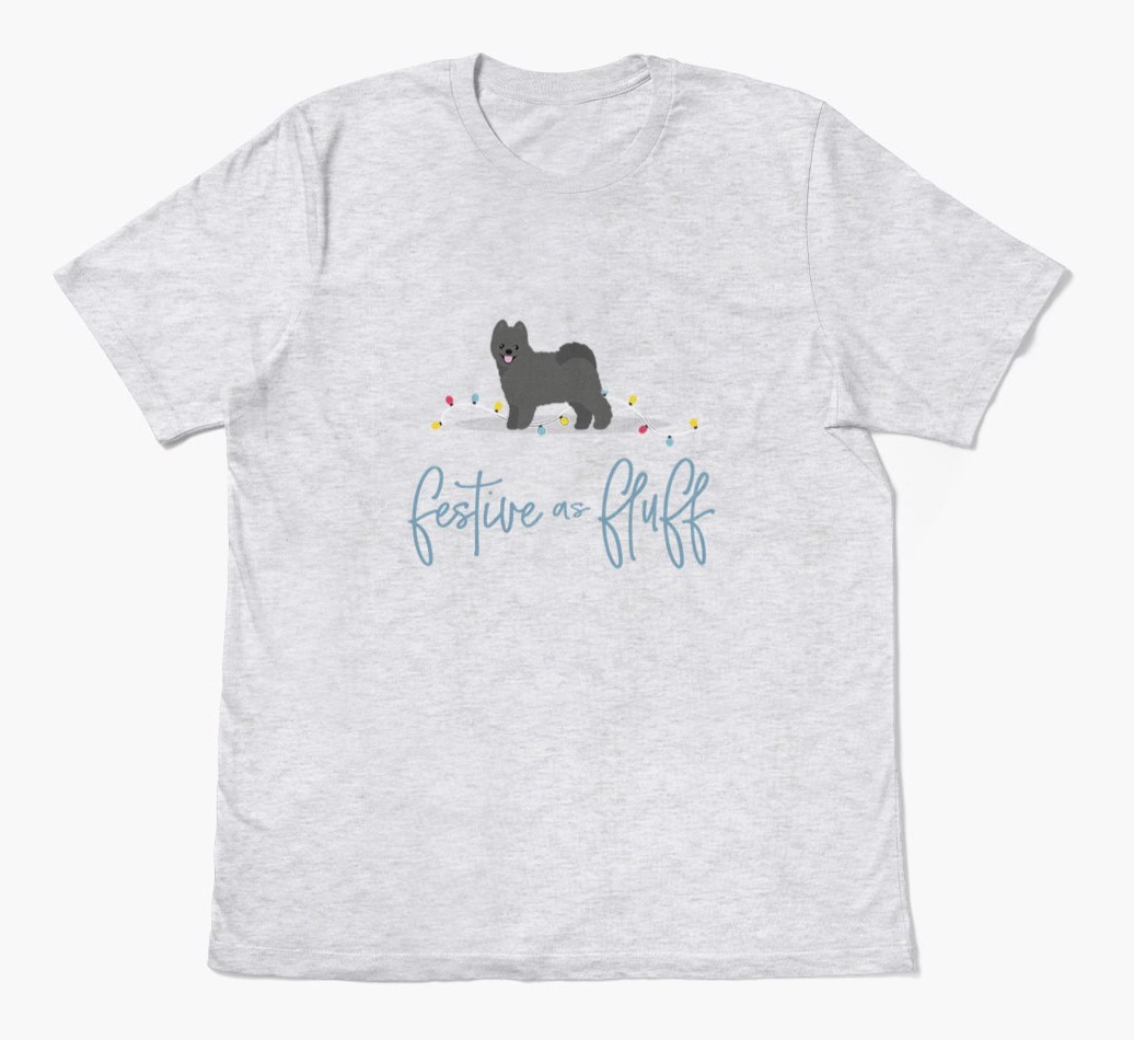'Festive As Fluff' - Personalised {breedFullName} Adult T-Shirt
