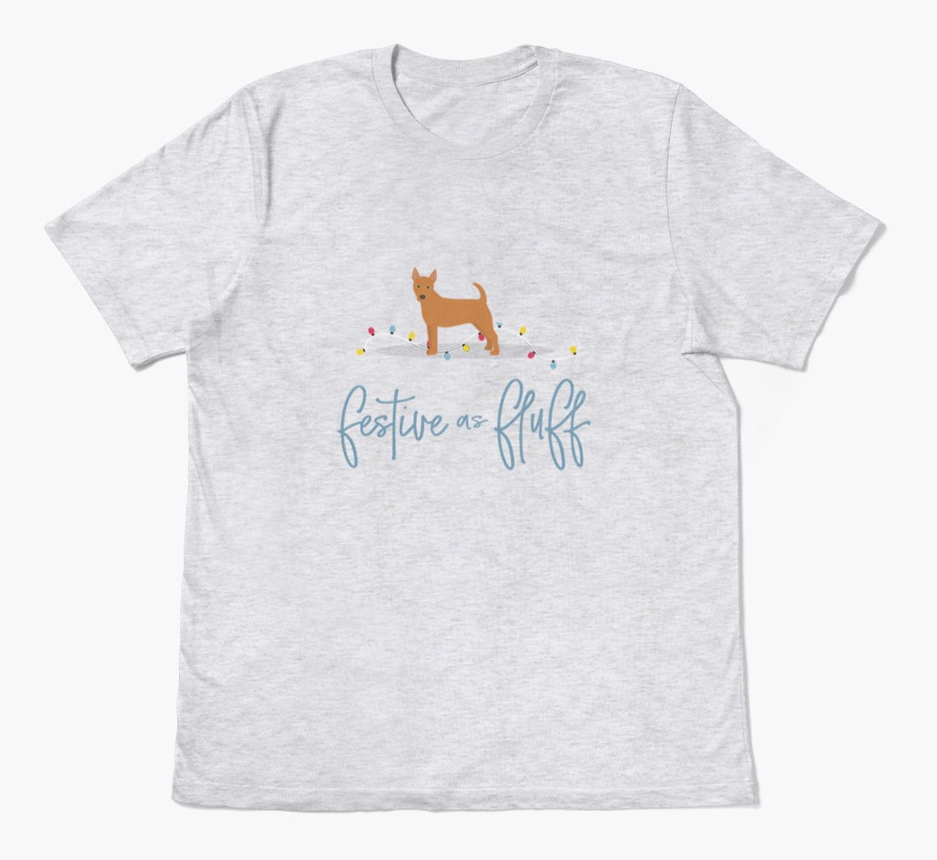 'Festive As Fluff' - Personalized {breedFullName} Adult T-Shirt