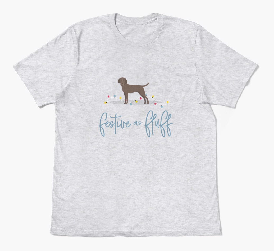 'Festive As Fluff' - Personalized {breedFullName} Adult T-Shirt