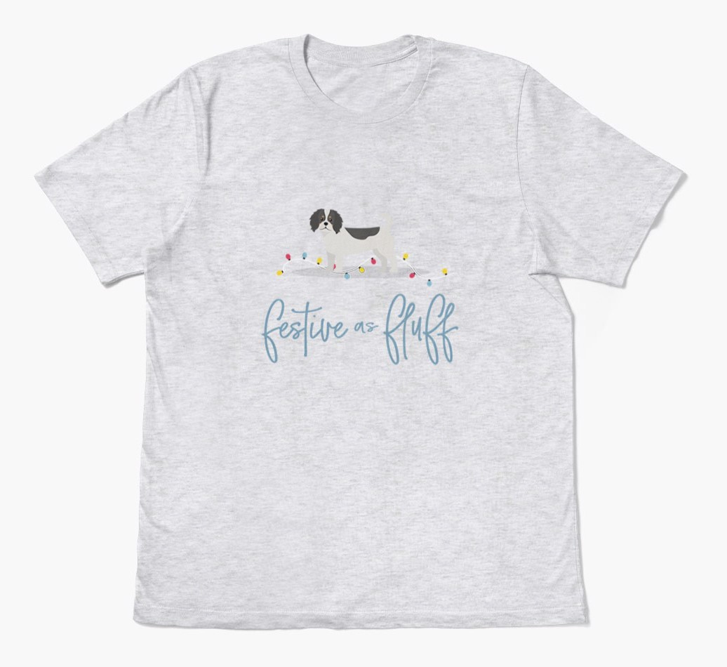 'Festive As Fluff' - Personalised {breedFullName} Adult T-Shirt