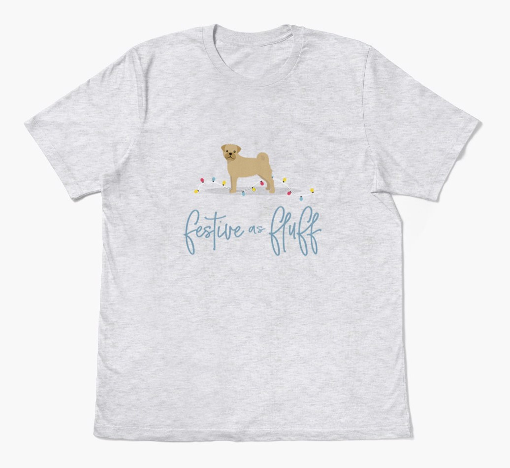 'Festive As Fluff' - Personalized {breedFullName} Adult T-Shirt