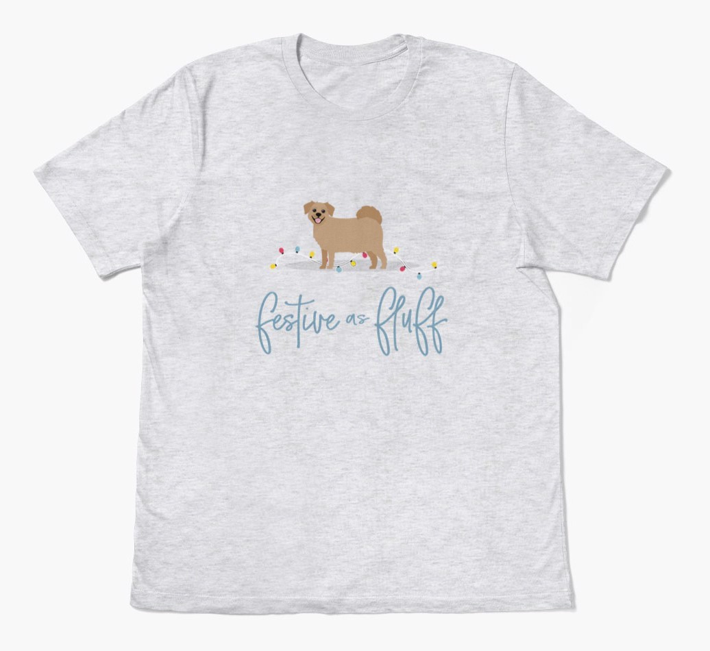 'Festive As Fluff' - Personalized {breedFullName} Adult T-Shirt