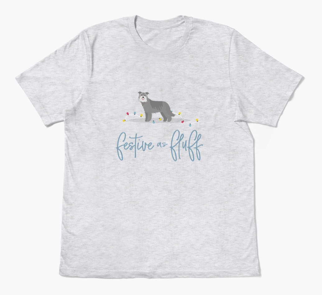 'Festive As Fluff' - Personalised {breedFullName} Adult T-Shirt