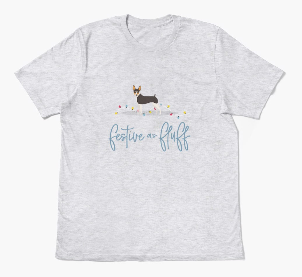 'Festive As Fluff' - Personalized {breedFullName} Adult T-Shirt