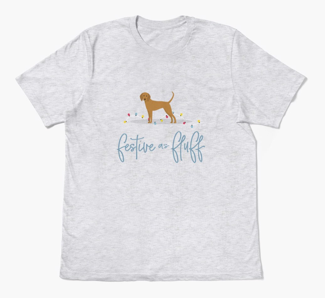 'Festive As Fluff' - Personalised {breedFullName} Adult T-Shirt
