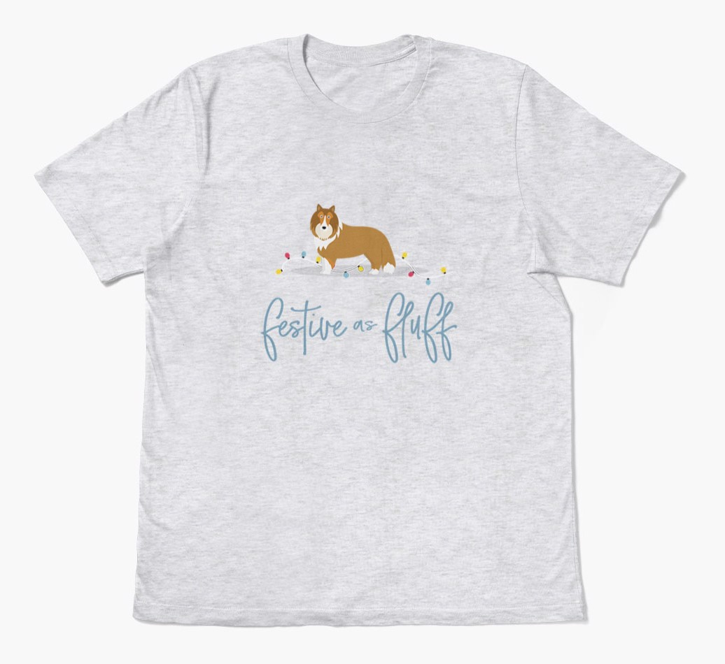 'Festive As Fluff' - Personalized {breedFullName} Adult T-Shirt
