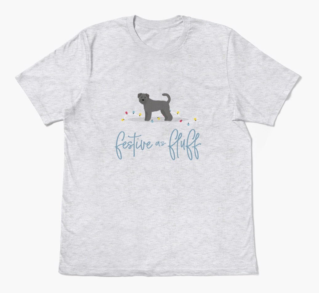 'Festive As Fluff' - Personalised {breedFullName} Adult T-Shirt
