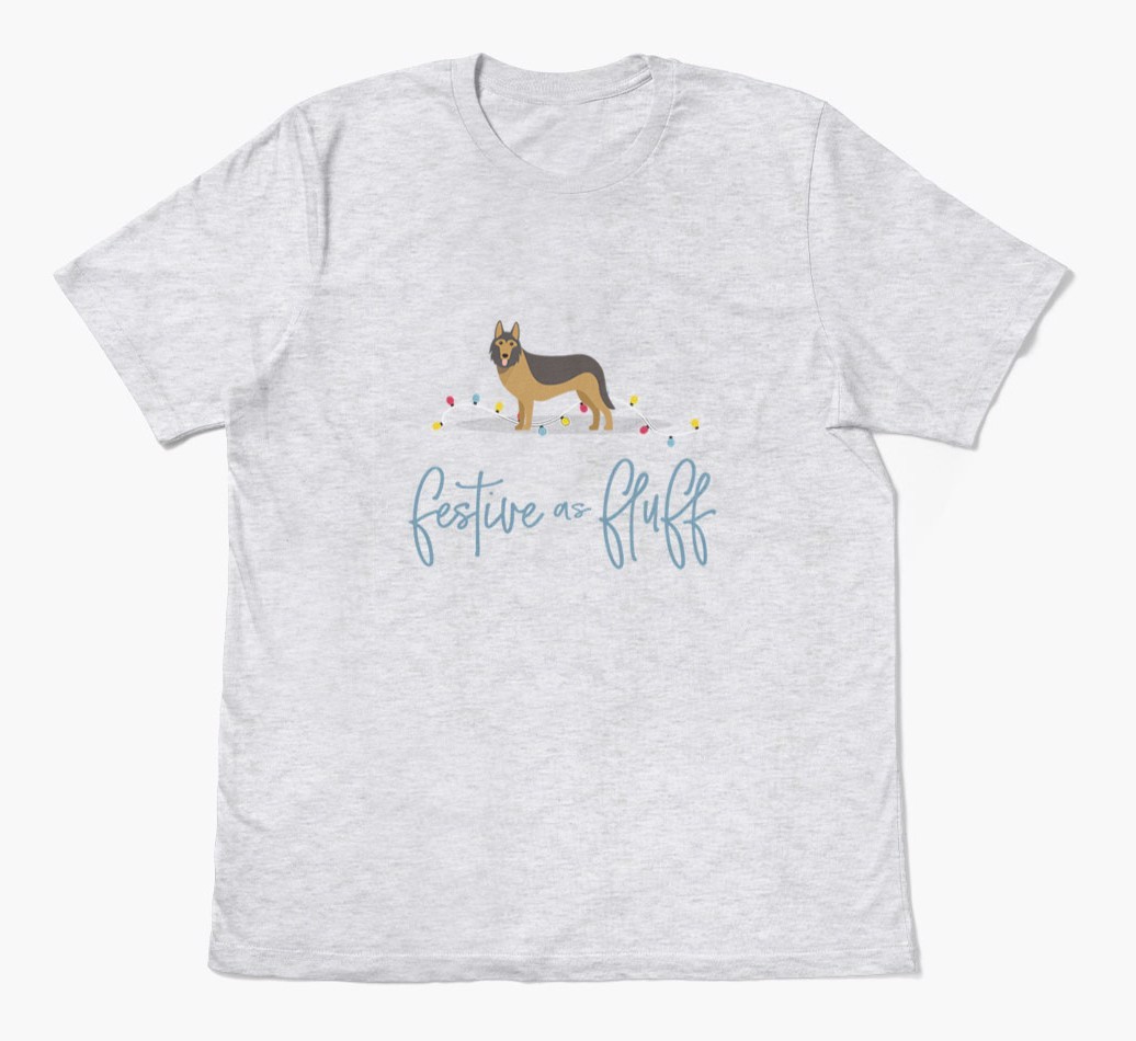 'Festive As Fluff' - Personalized {breedFullName} Adult T-Shirt
