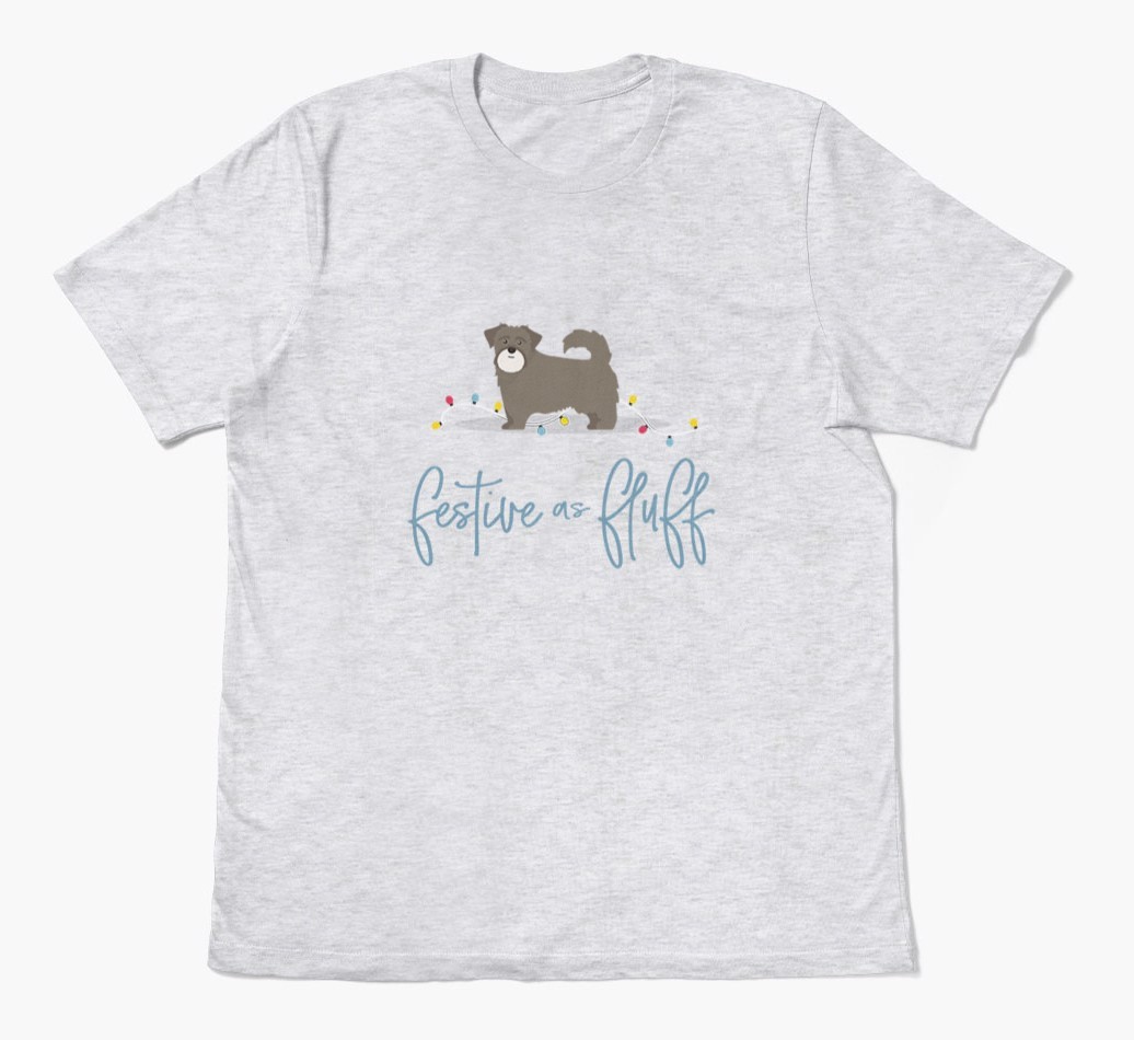 'Festive As Fluff' - Personalized {breedFullName} Adult T-Shirt