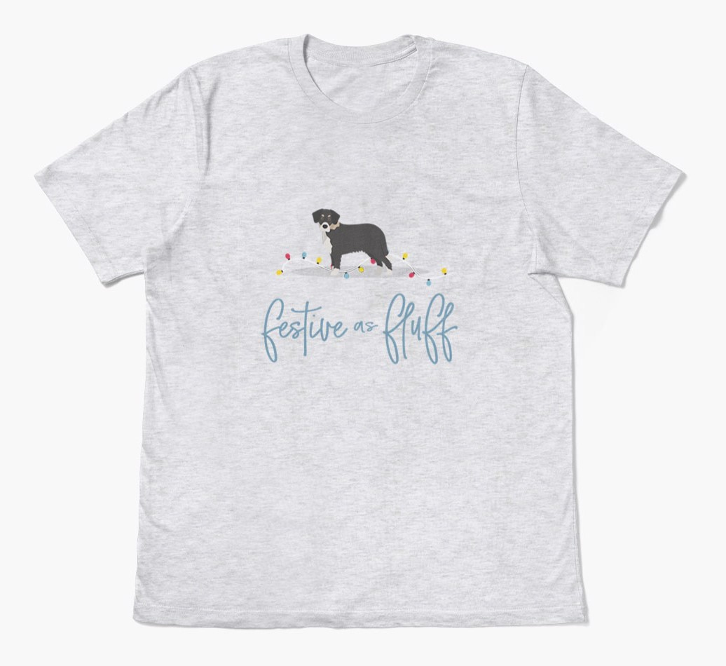 'Festive As Fluff' - Personalized {breedFullName} Adult T-Shirt