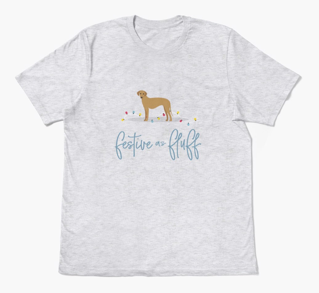 'Festive As Fluff' - Personalized {breedFullName} Adult T-Shirt