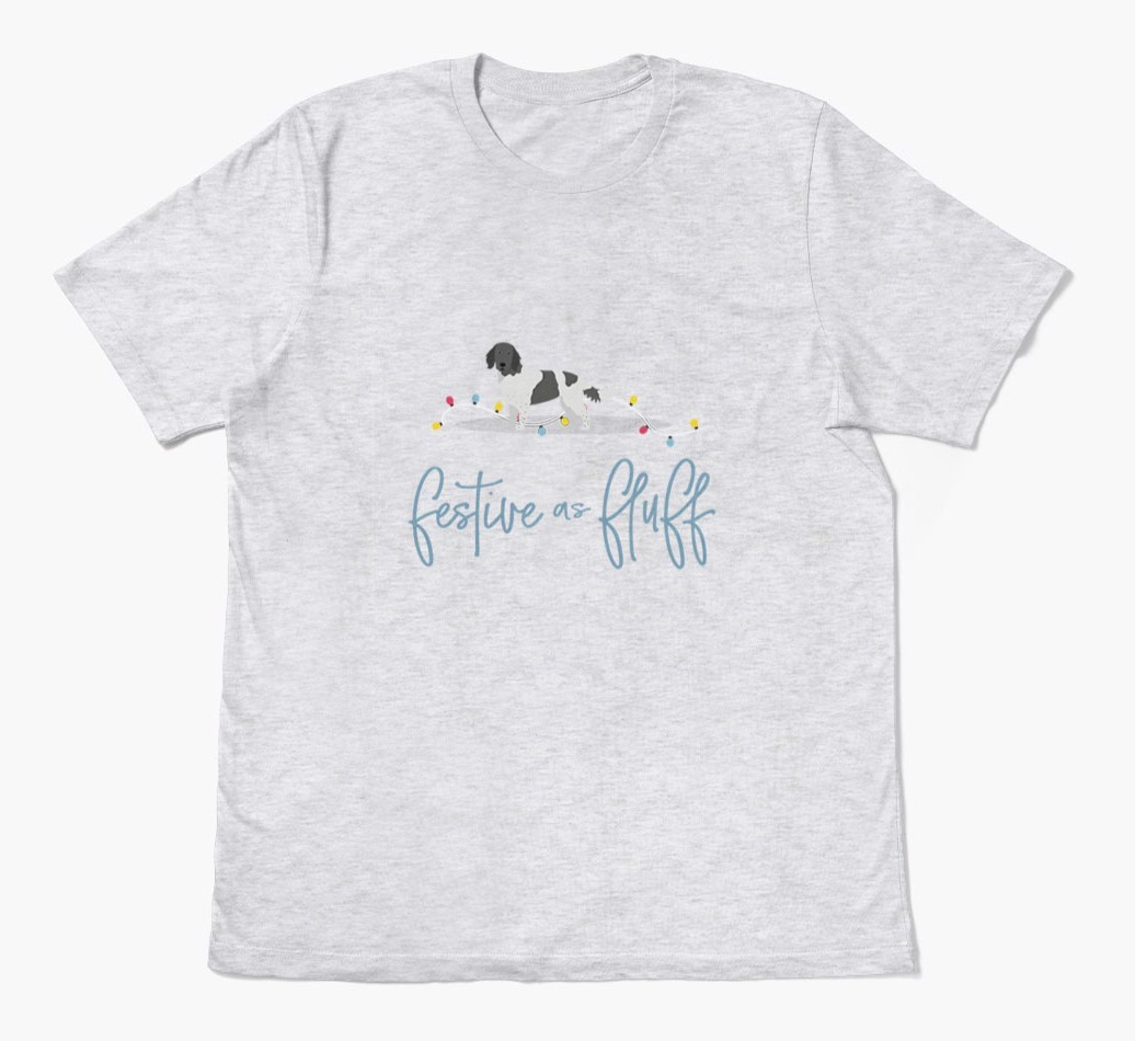 'Festive As Fluff' - Personalized {breedFullName} Adult T-Shirt