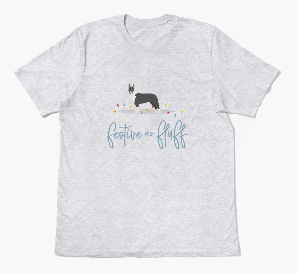 'Festive As Fluff' - Personalized {breedFullName} Adult T-Shirt