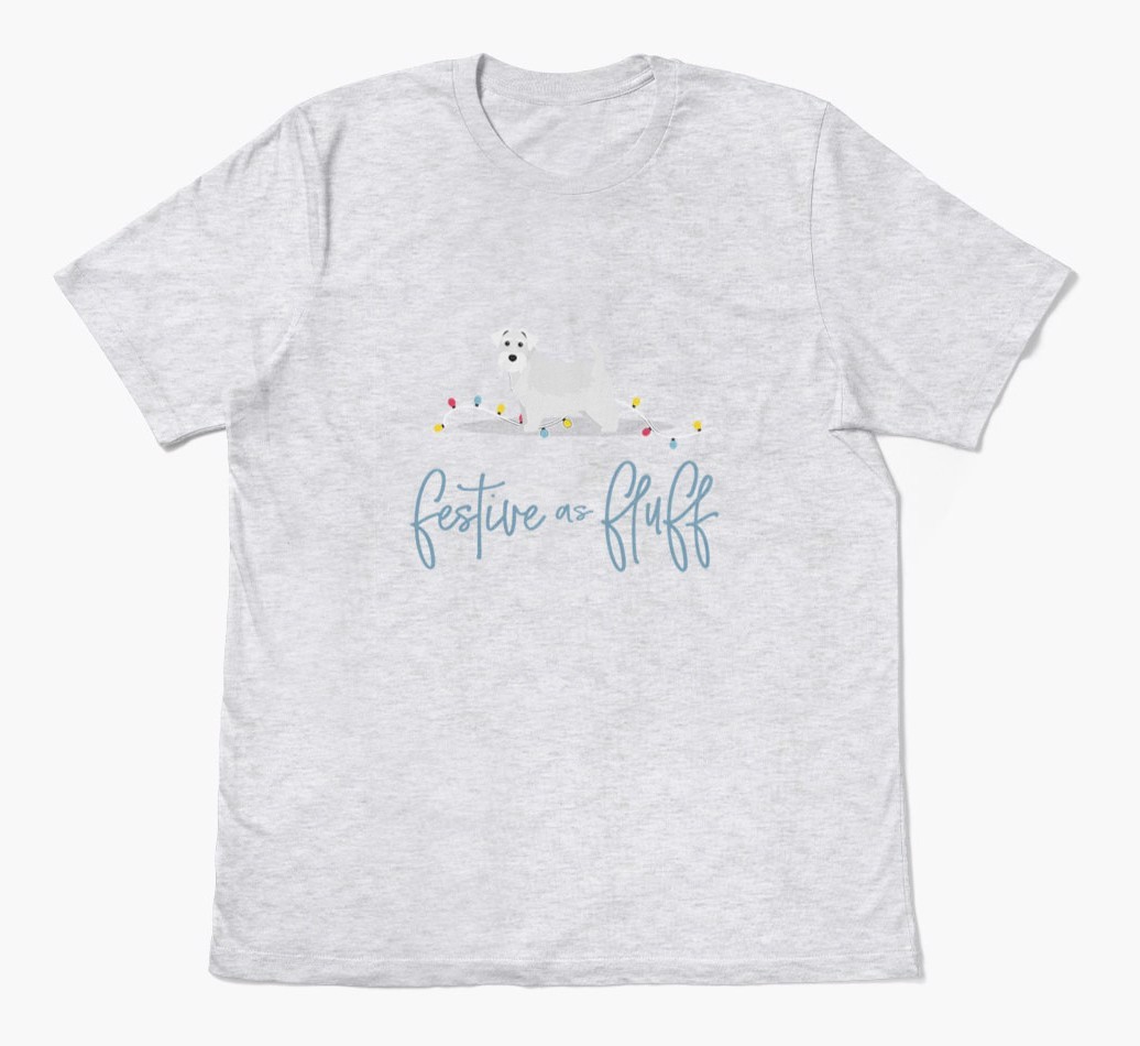 'Festive As Fluff' - Personalised {breedFullName} Adult T-Shirt