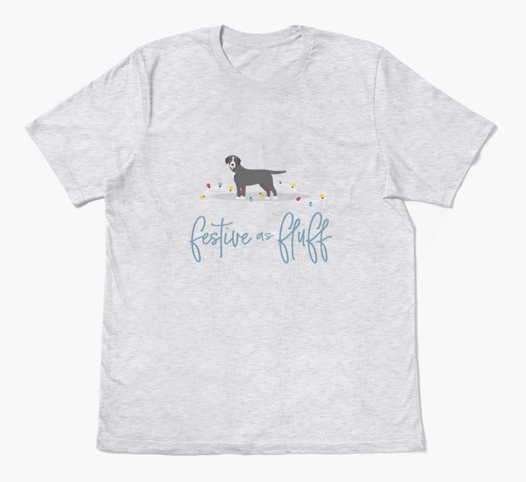 'Festive As Fluff' - Personalized {breedFullName} Adult T-Shirt