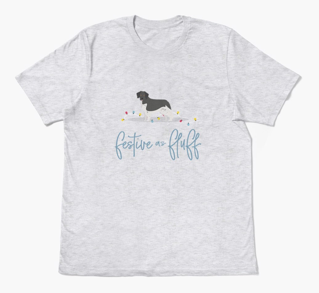'Festive As Fluff' - Personalized {breedFullName} Adult T-Shirt