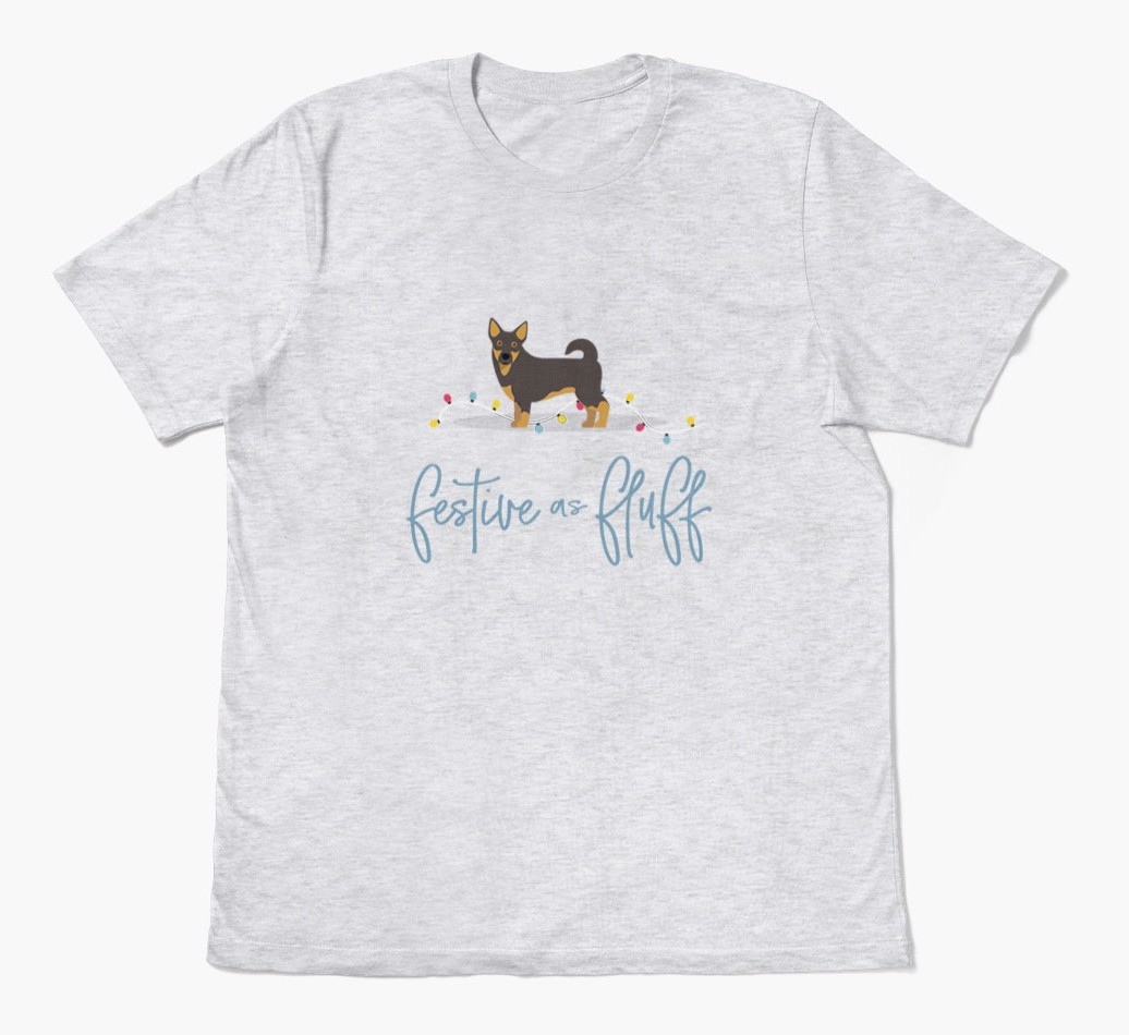 'Festive As Fluff' - Personalized {breedFullName} Adult T-Shirt