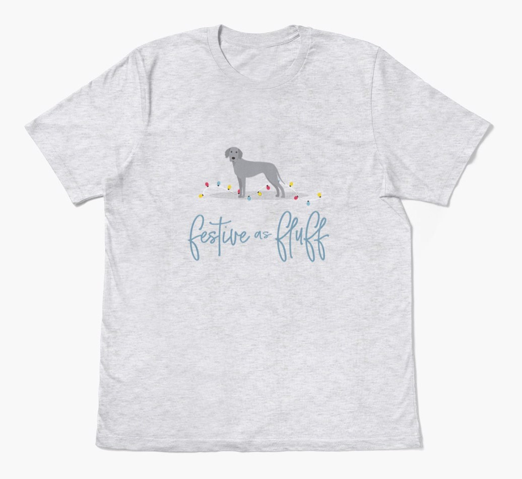 'Festive As Fluff' - Personalized {breedFullName} Adult T-Shirt