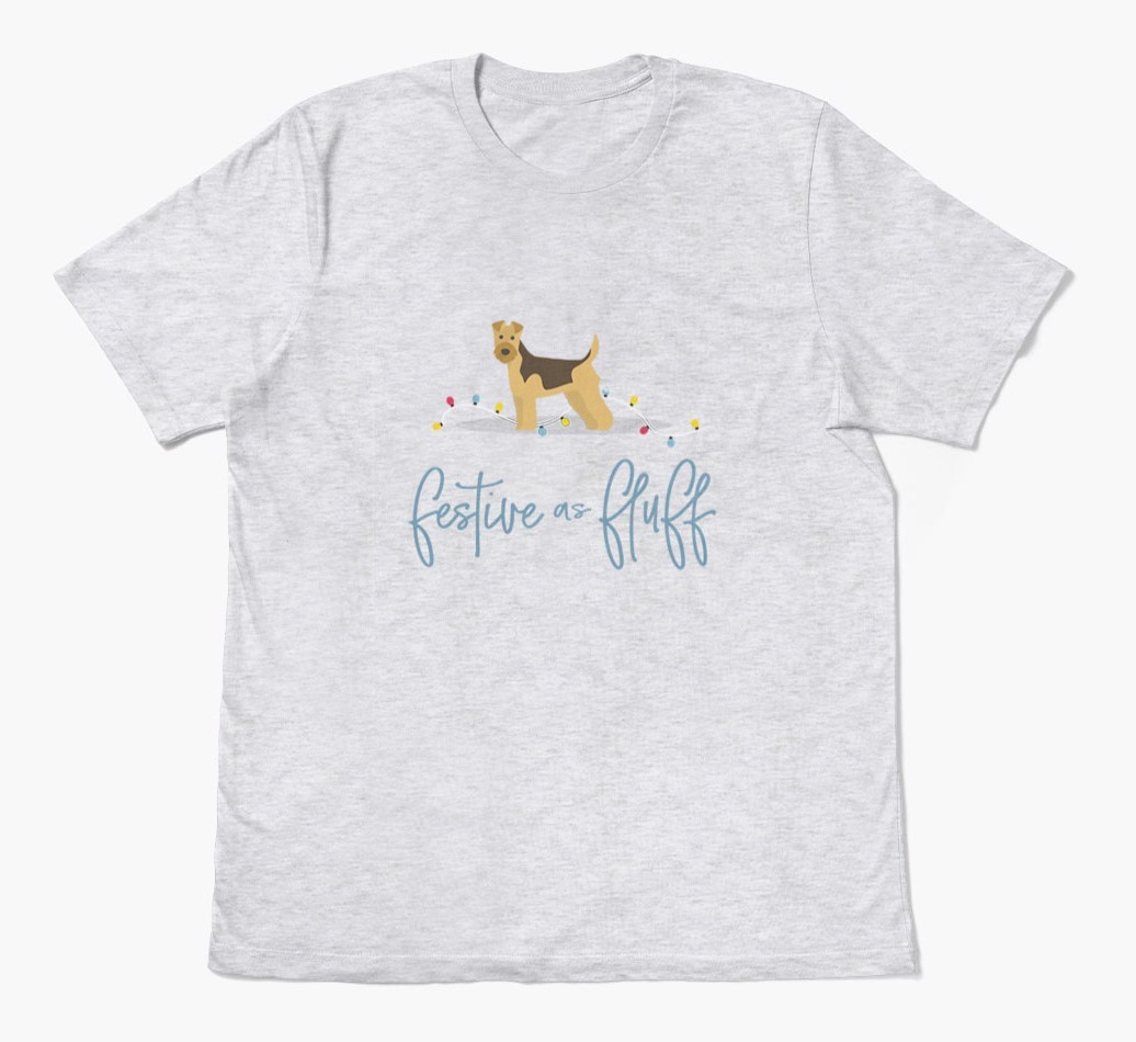 'Festive As Fluff' - Personalized {breedFullName} Adult T-Shirt