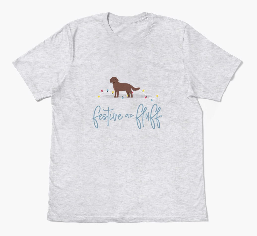 'Festive As Fluff' - Personalized {breedFullName} Adult T-Shirt