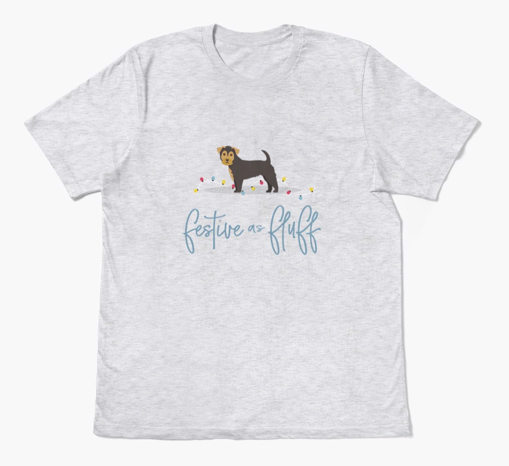'Festive As Fluff' - Personalized {breedFullName} Adult T-Shirt
