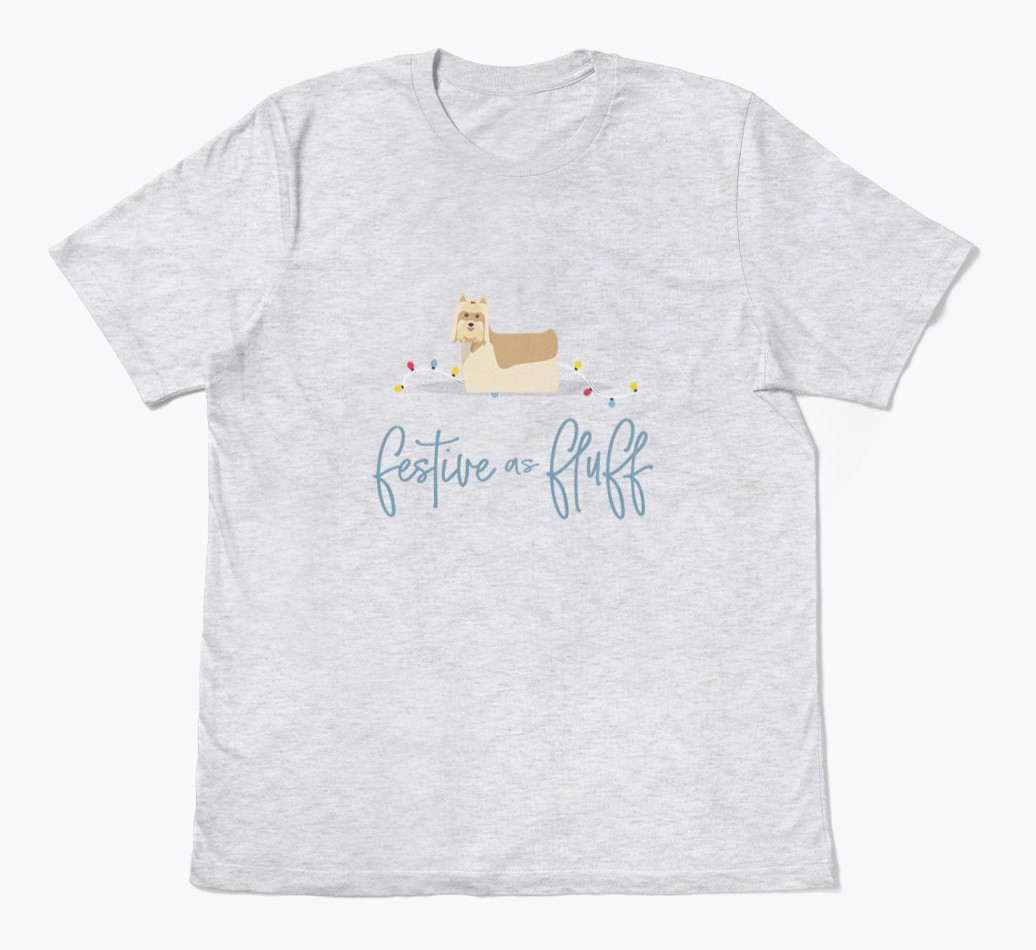 'Festive As Fluff' - Personalized {breedFullName} Adult T-Shirt