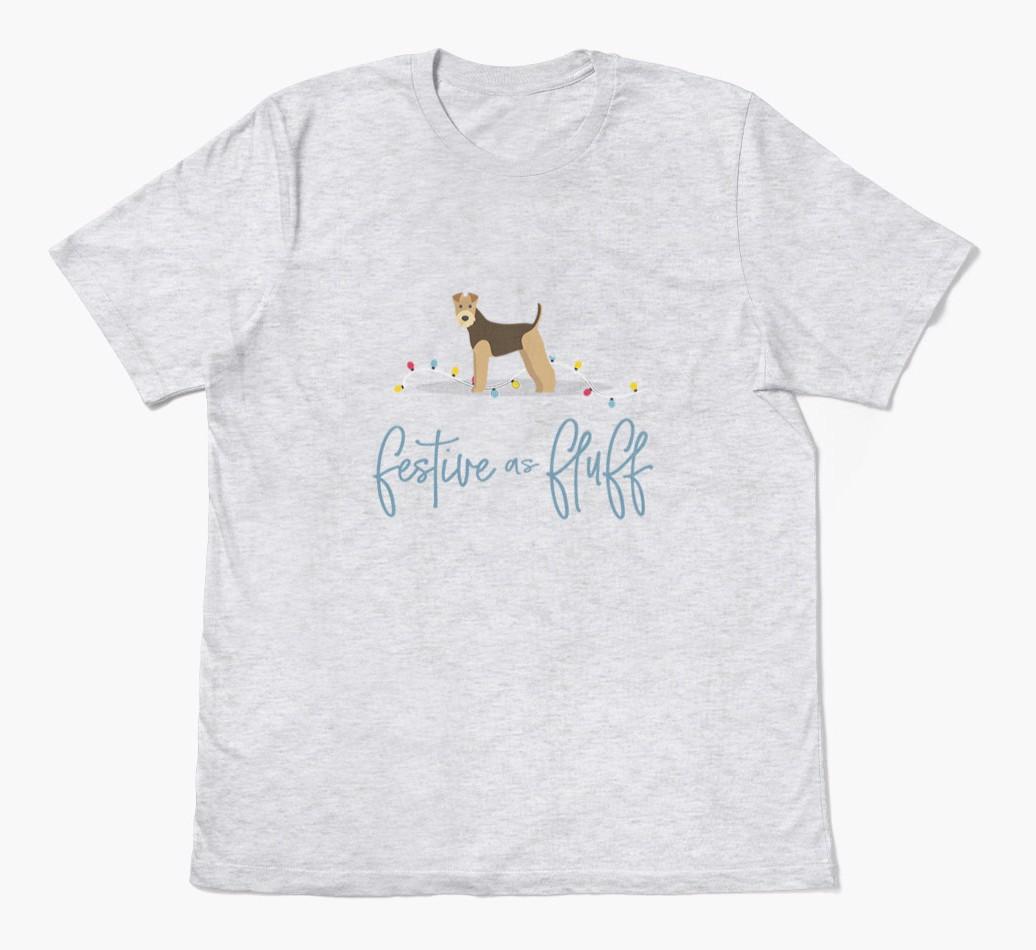 'Festive As Fluff' - Personalized {breedFullName} Adult T-Shirt