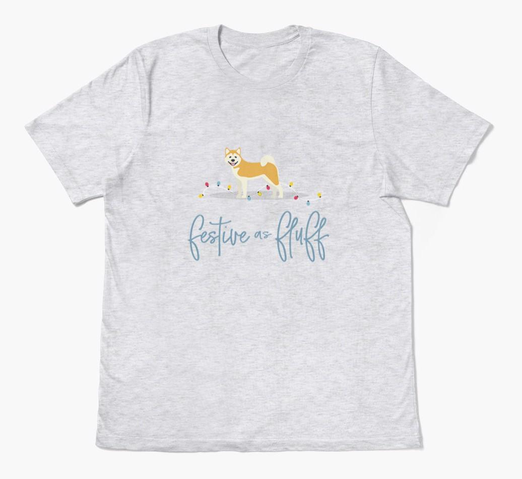 'Festive As Fluff' - Personalized {breedFullName} Adult T-Shirt