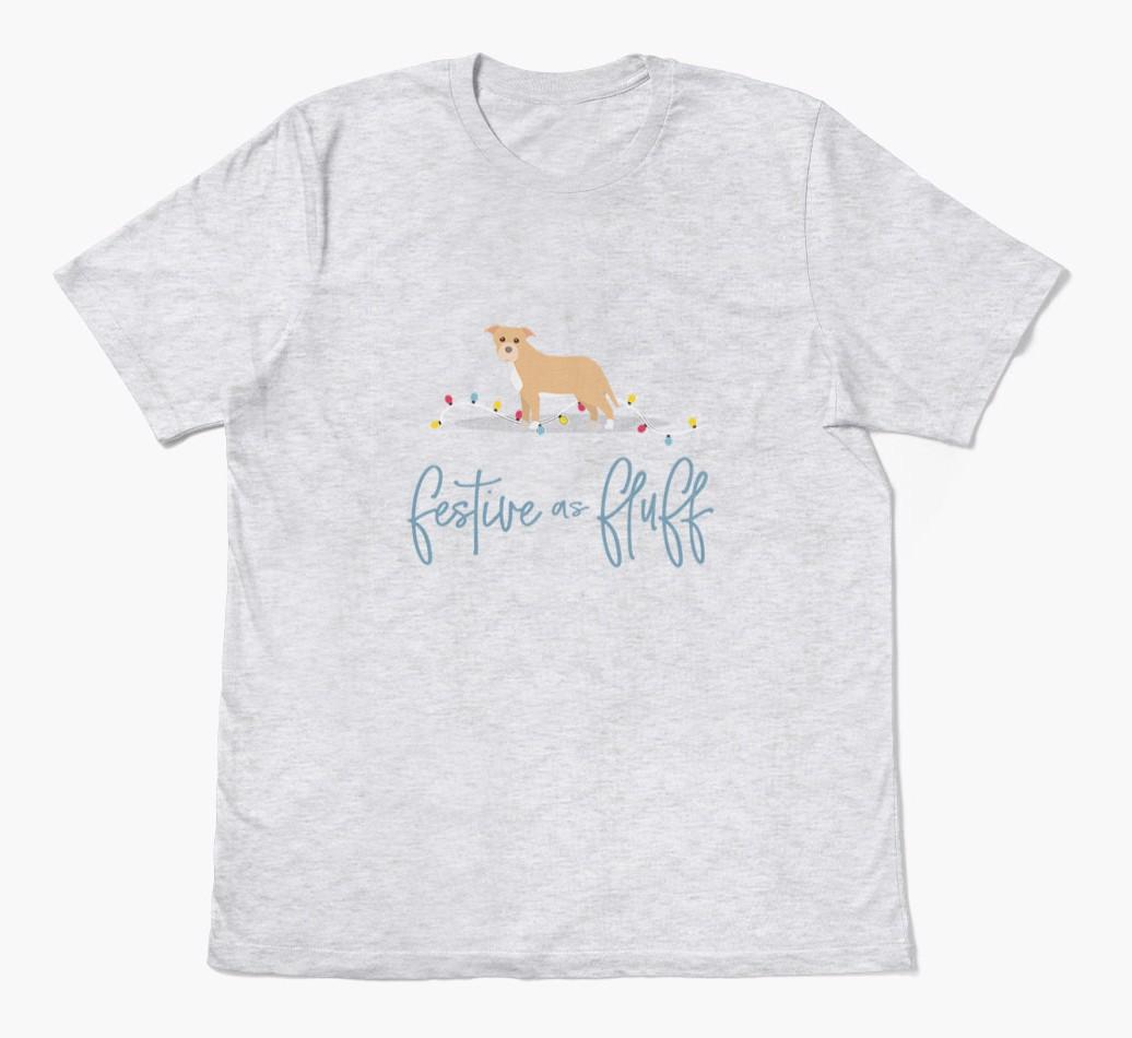 'Festive As Fluff' - Personalized {breedFullName} Adult T-Shirt