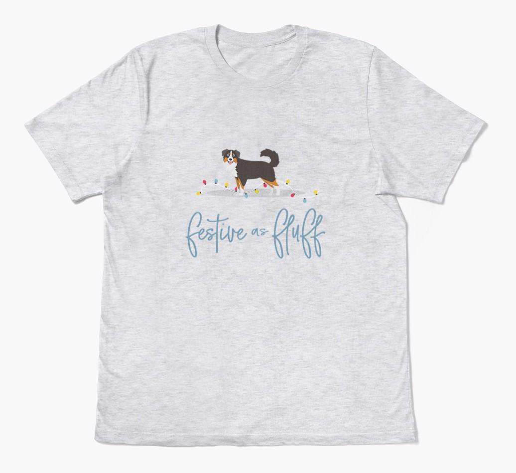 'Festive As Fluff' - Personalized {breedFullName} Adult T-Shirt