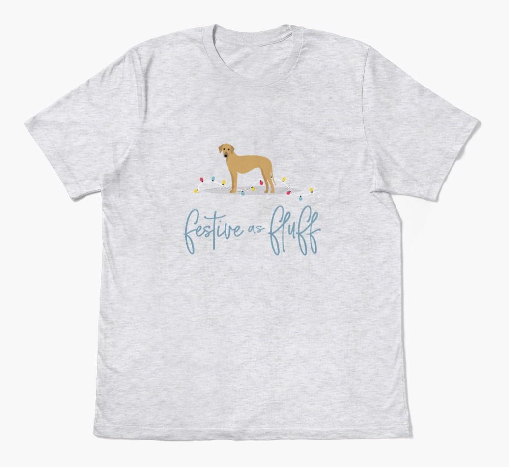 'Festive As Fluff' - Personalized {breedFullName} Adult T-Shirt