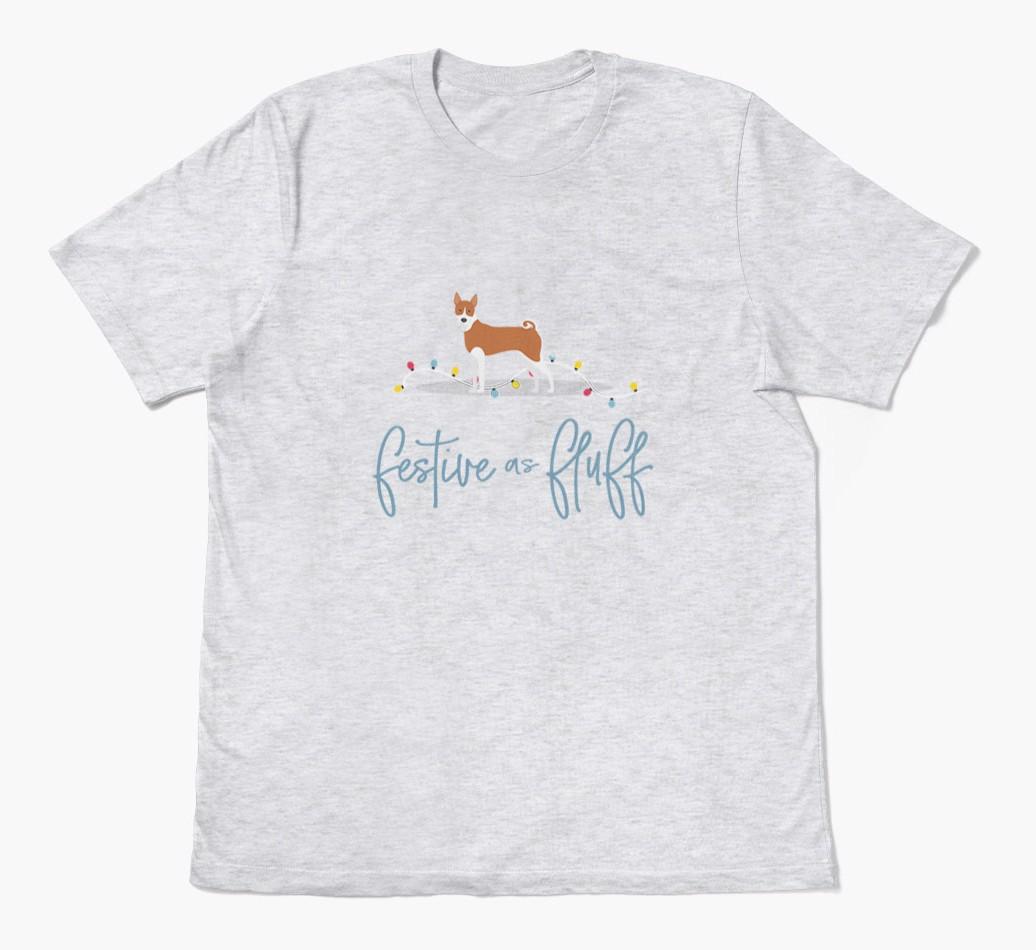 'Festive As Fluff' - Personalized {breedFullName} Adult T-Shirt