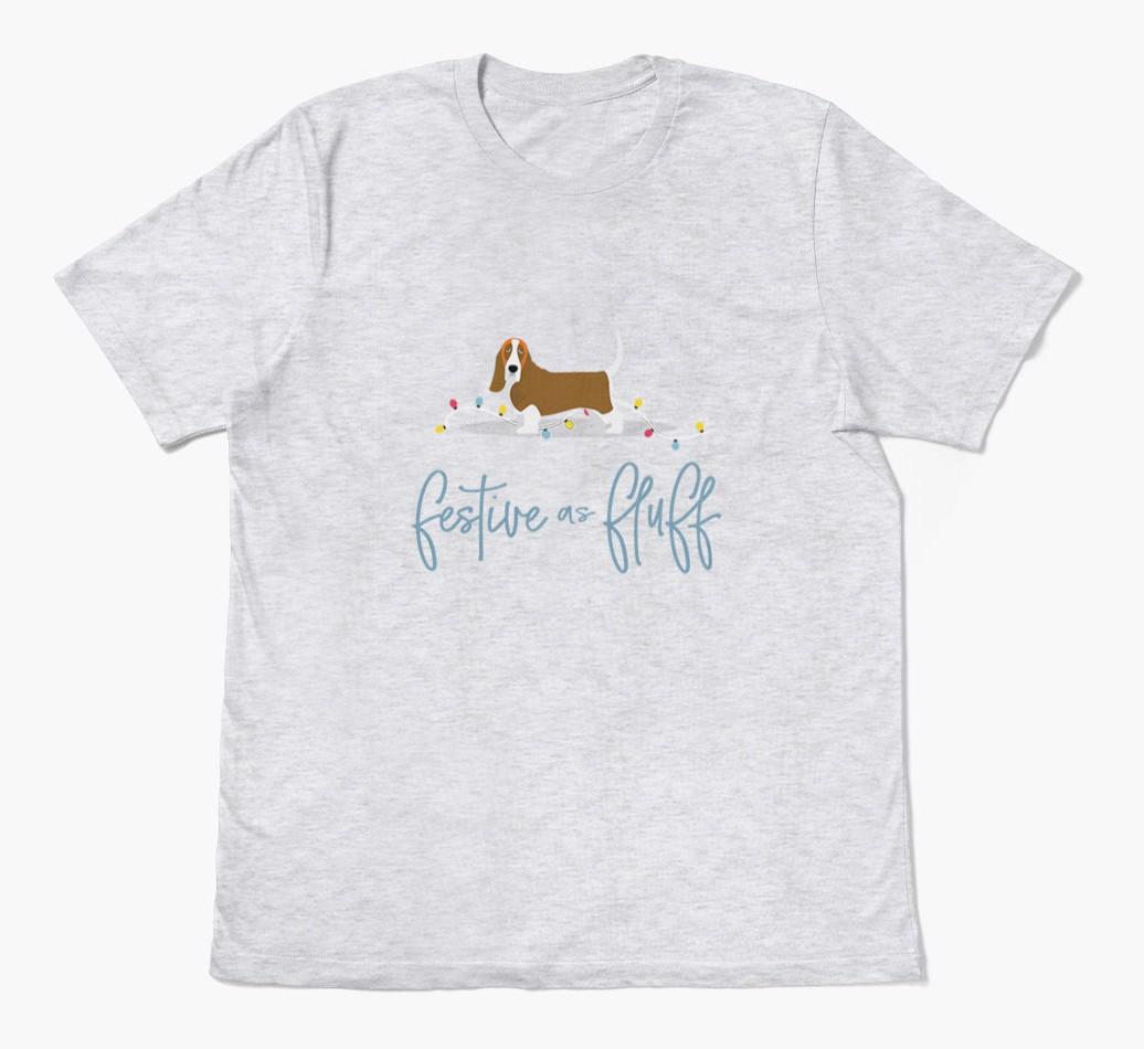 'Festive As Fluff' - Personalized {breedFullName} Adult T-Shirt
