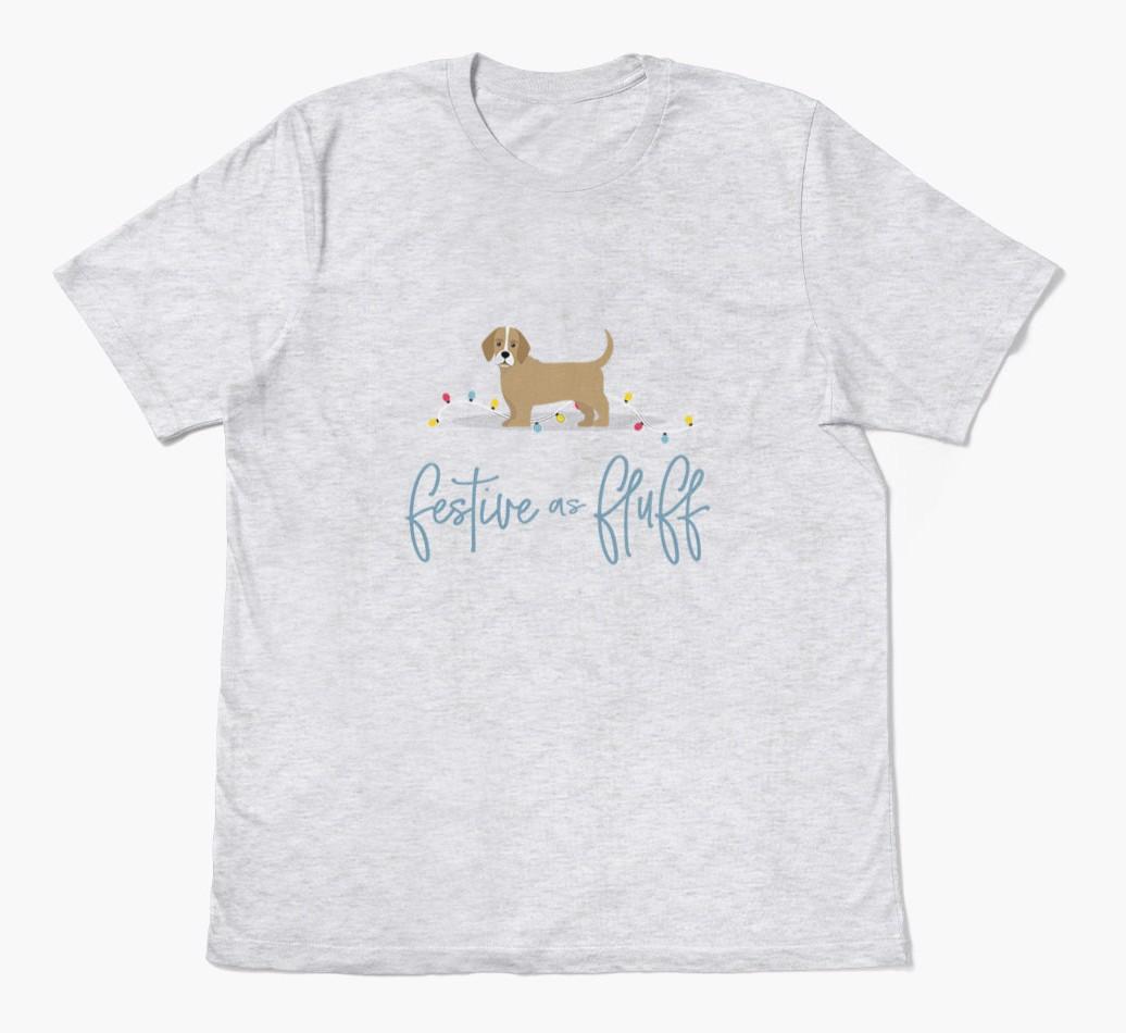 'Festive As Fluff' - Personalized {breedFullName} Adult T-Shirt