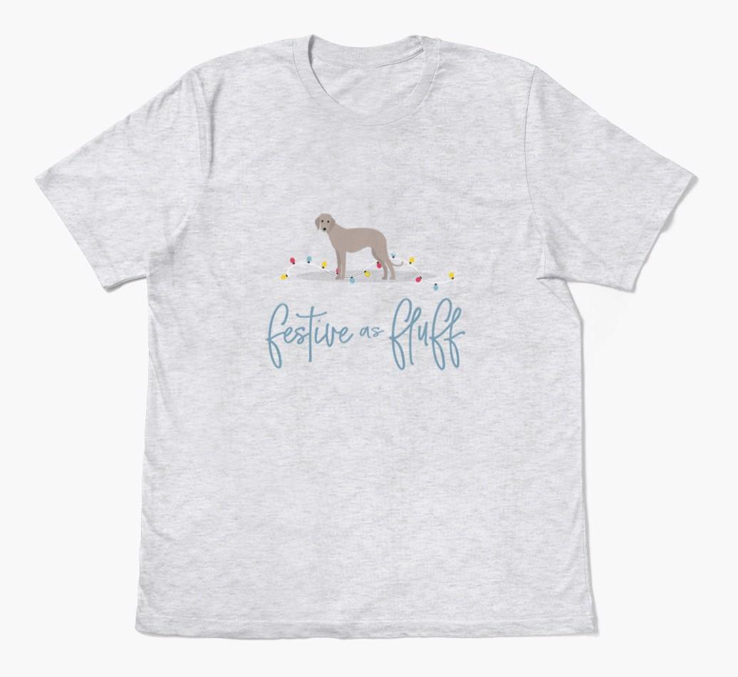 'Festive As Fluff' - Personalized {breedFullName} Adult T-Shirt