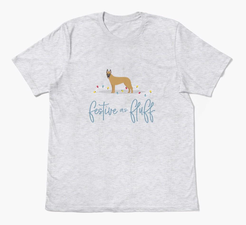 'Festive As Fluff' - Personalized {breedFullName} Adult T-Shirt