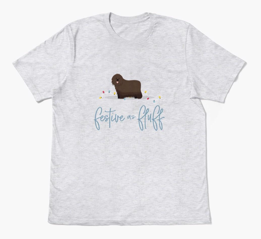 'Festive As Fluff' - Personalized {breedFullName} Adult T-Shirt