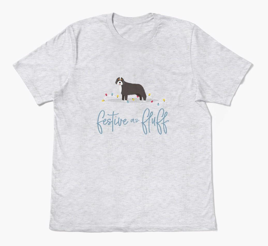'Festive As Fluff' - Personalized {breedFullName} Adult T-Shirt