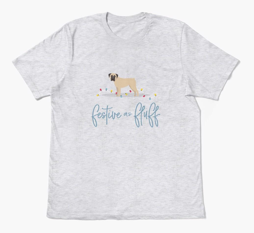 'Festive As Fluff' - Personalized {breedFullName} Adult T-Shirt