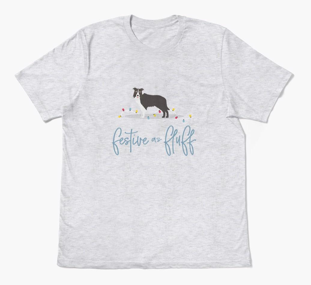 'Festive As Fluff' - Personalized {breedFullName} Adult T-Shirt