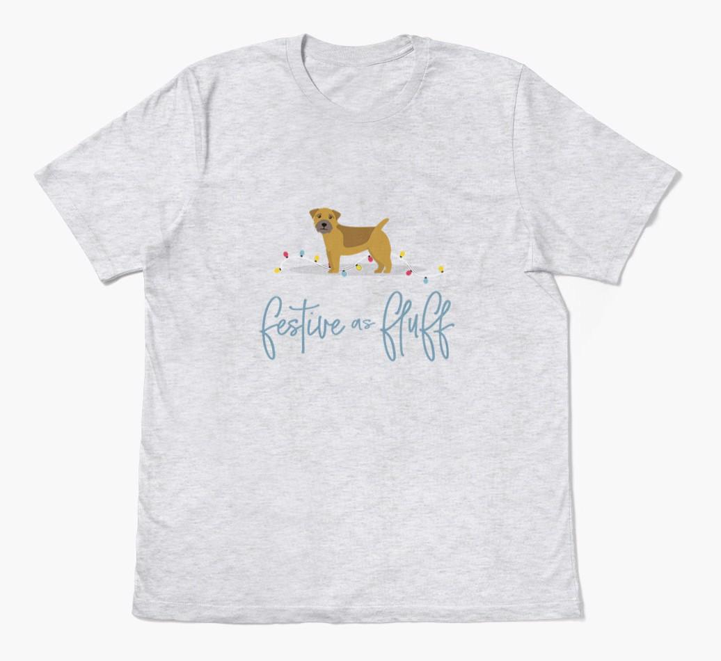 'Festive As Fluff' - Personalized {breedFullName} Adult T-Shirt