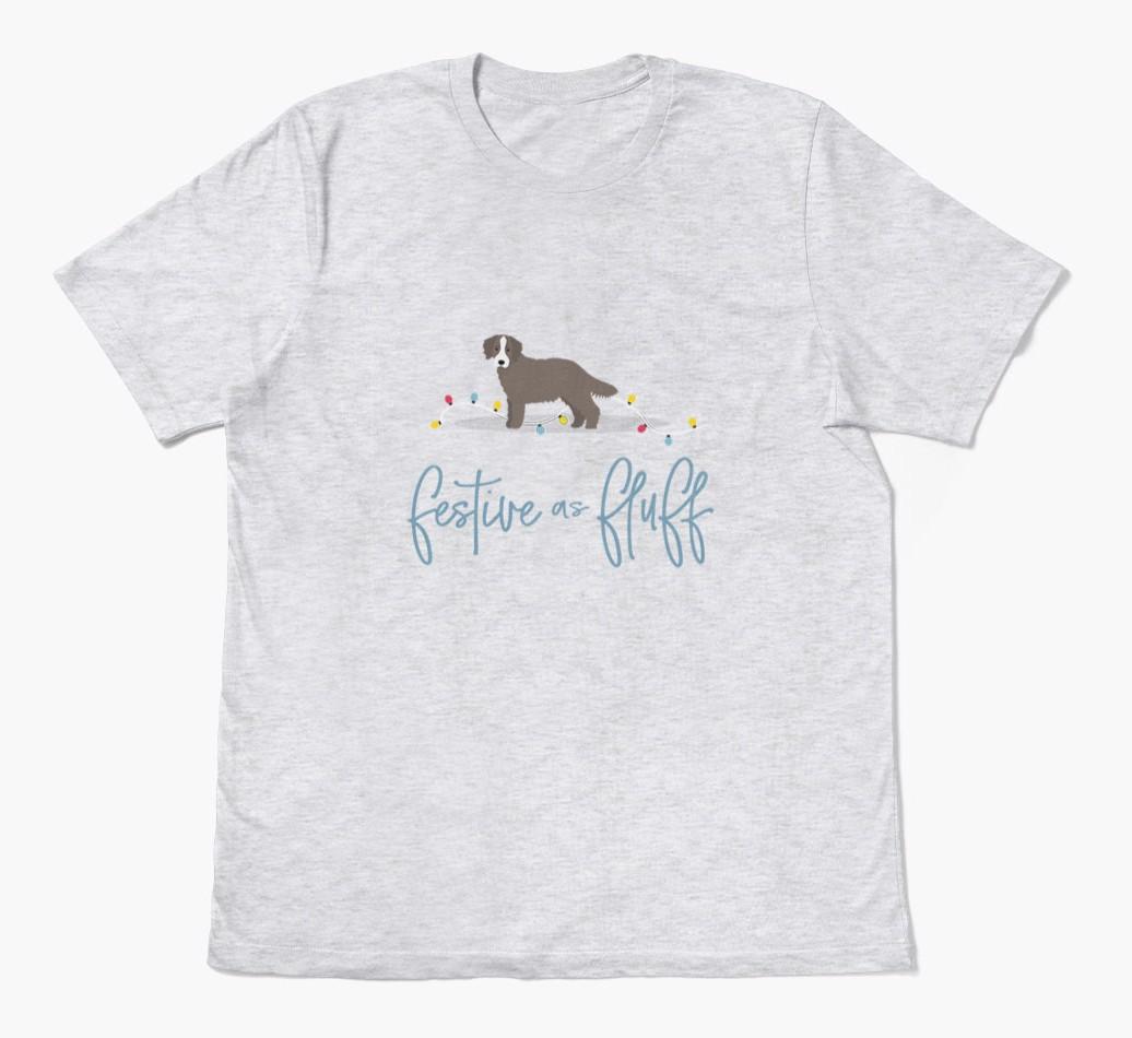 'Festive As Fluff' - Personalized {breedFullName} Adult T-Shirt