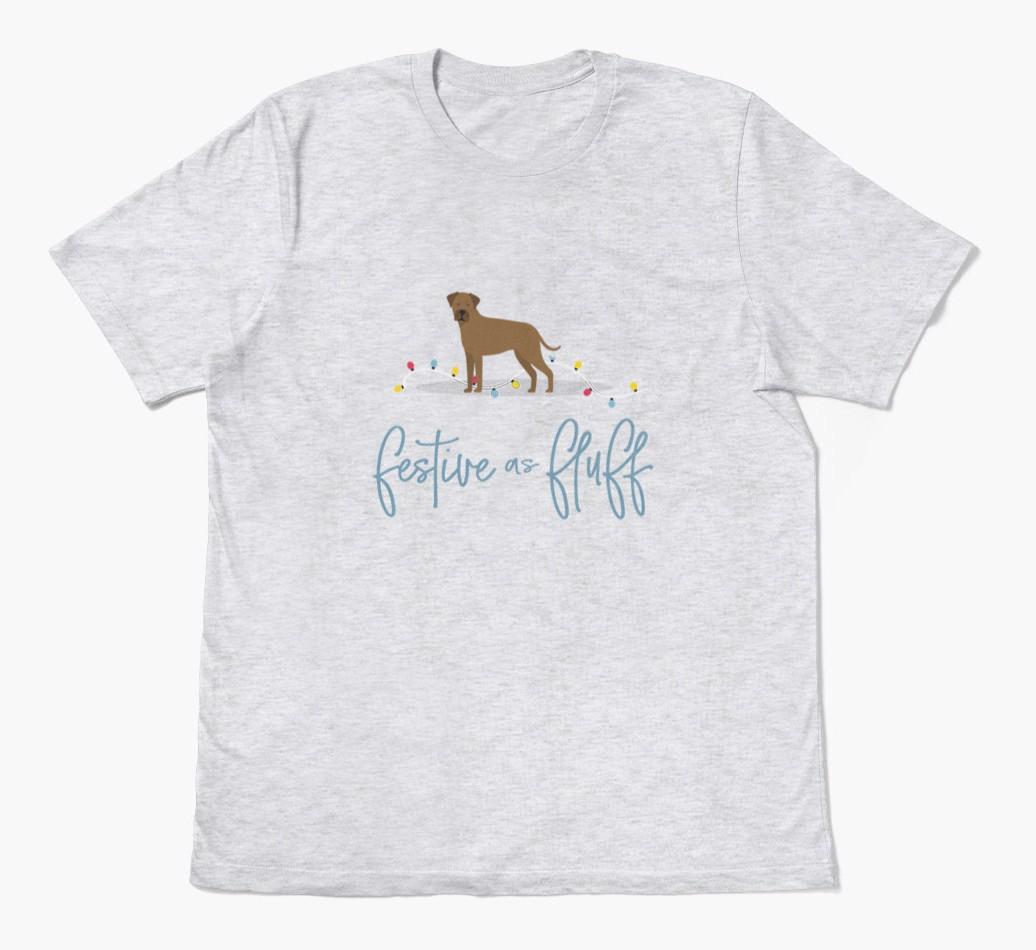 'Festive As Fluff' - Personalized {breedFullName} Adult T-Shirt