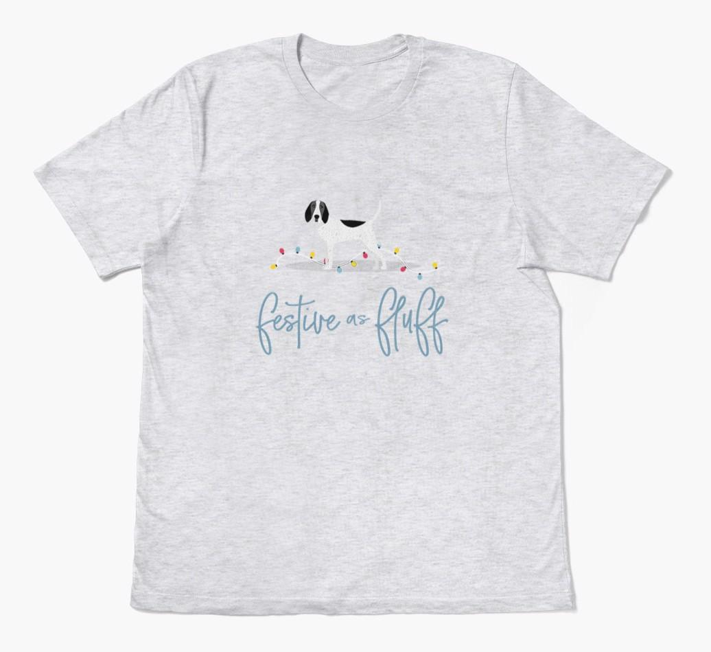 'Festive As Fluff' - Personalized {breedFullName} Adult T-Shirt